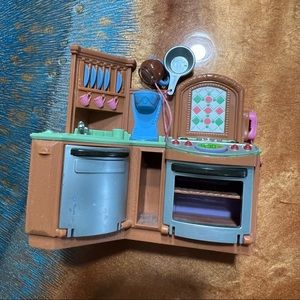 Fisher Price Loving Family Dollhouse Kitchen Stove Phone Dishwasher Coffee sound